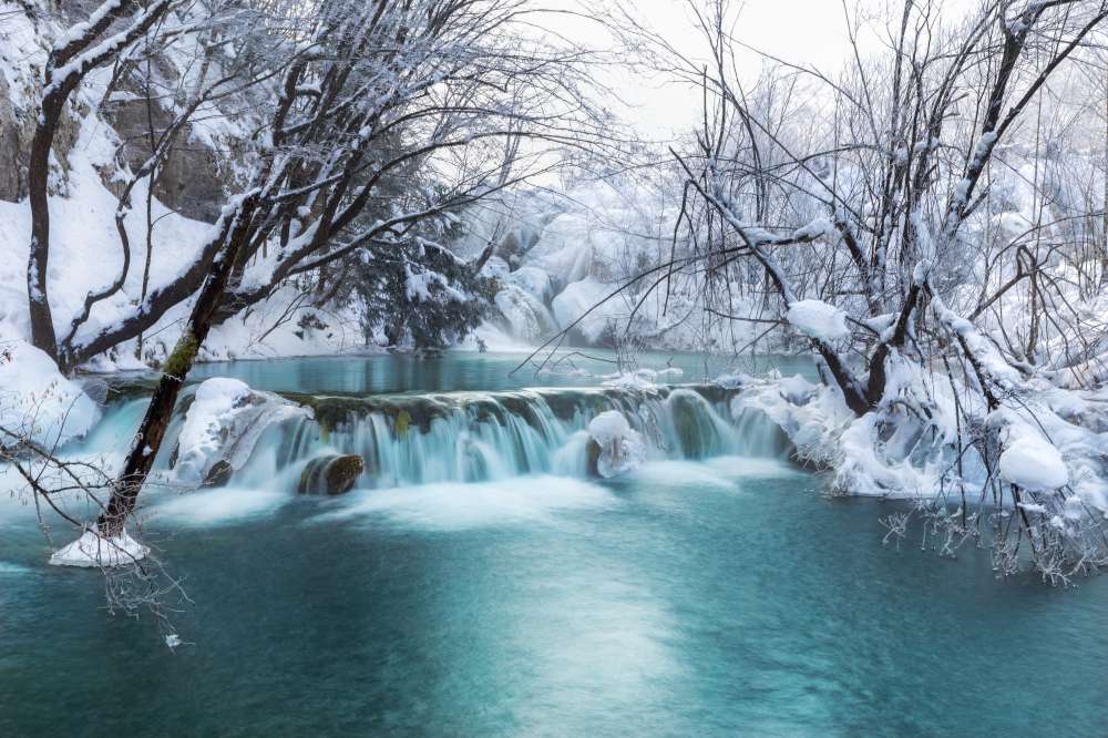 Lagos de Plitvice en invierno