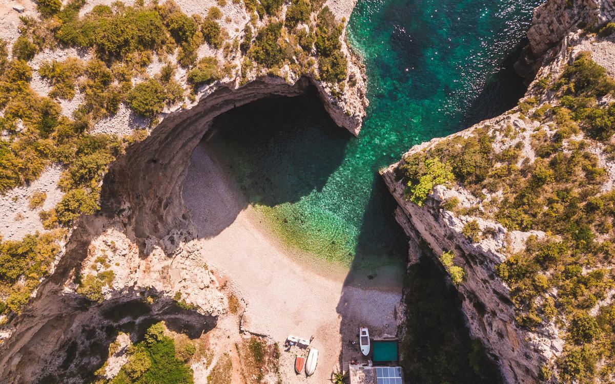 La playa de Stiniva en Croacia